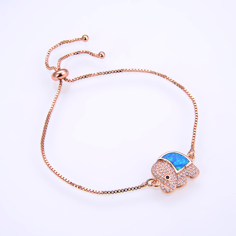 9:Rose gold blue Opal