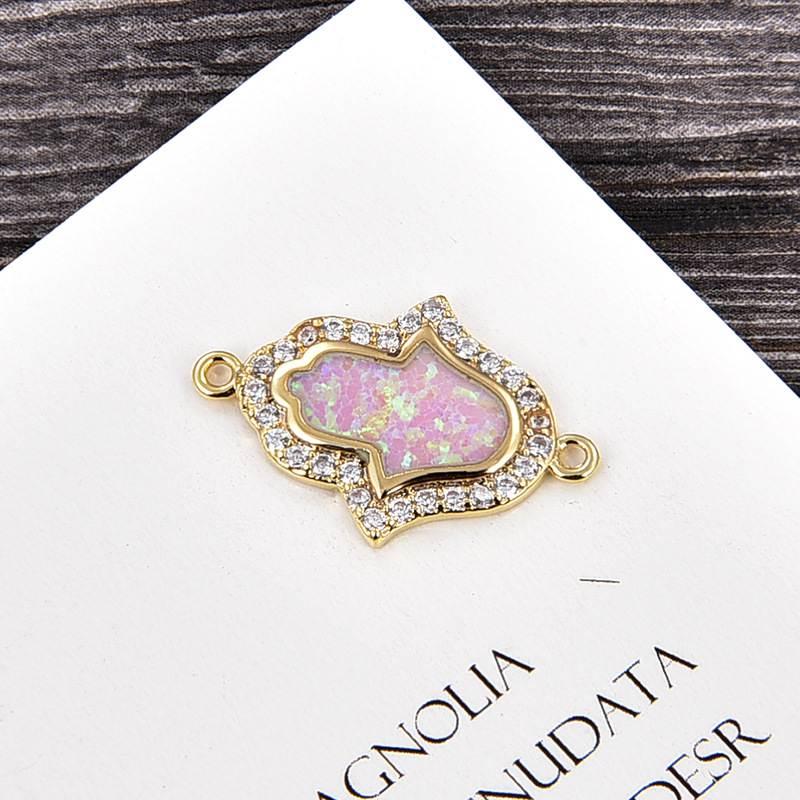 Gold pink Opal