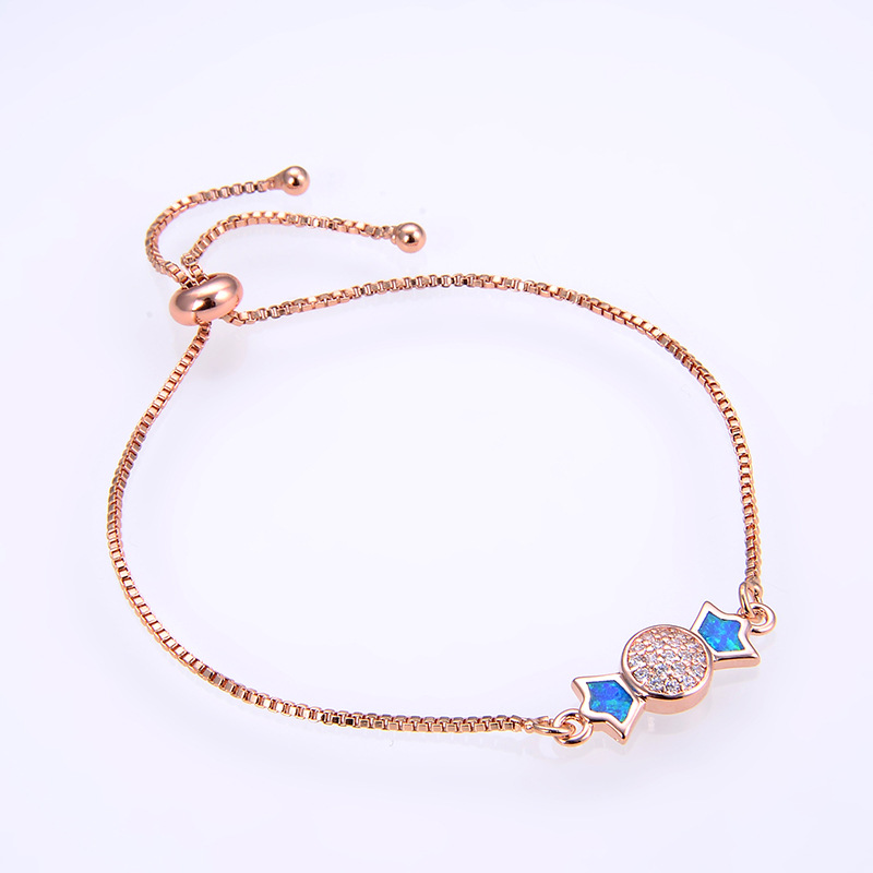 9:Rose gold blue Opal