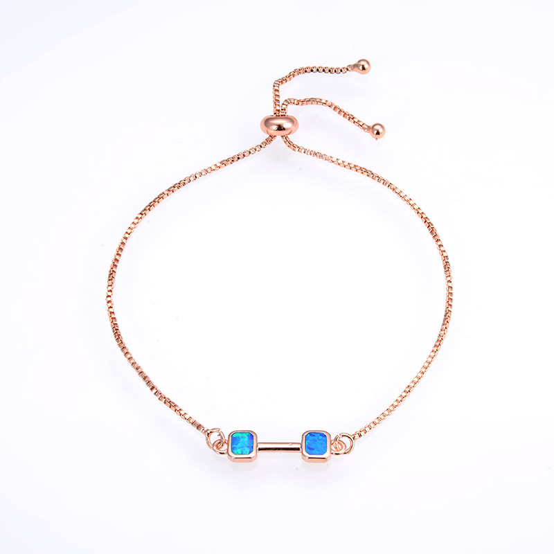 9:Rose gold blue Opal