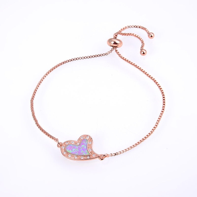 Rose gold blue pink Heart Aussie