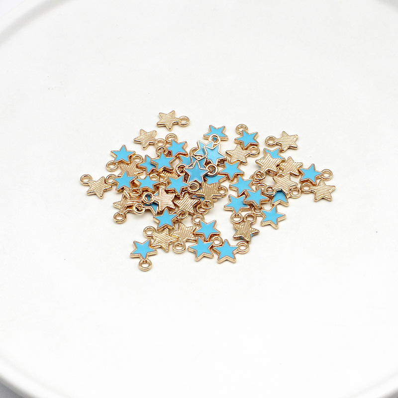 4:4# light blue star 8.5x6.5mm