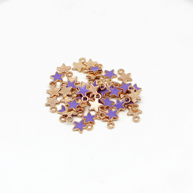 8:8# Little Purple star 8.5x6.5mm