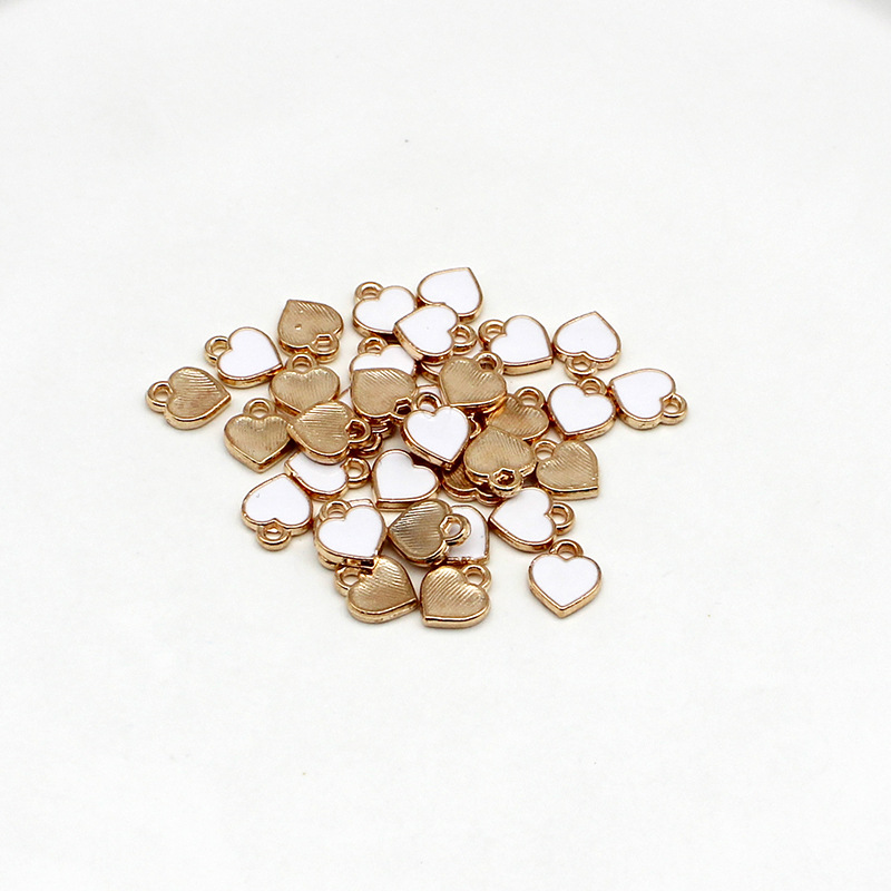 13# White heart 8x6.5mm