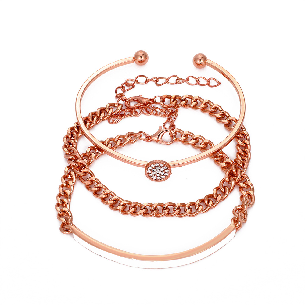 3:rose gold color plated