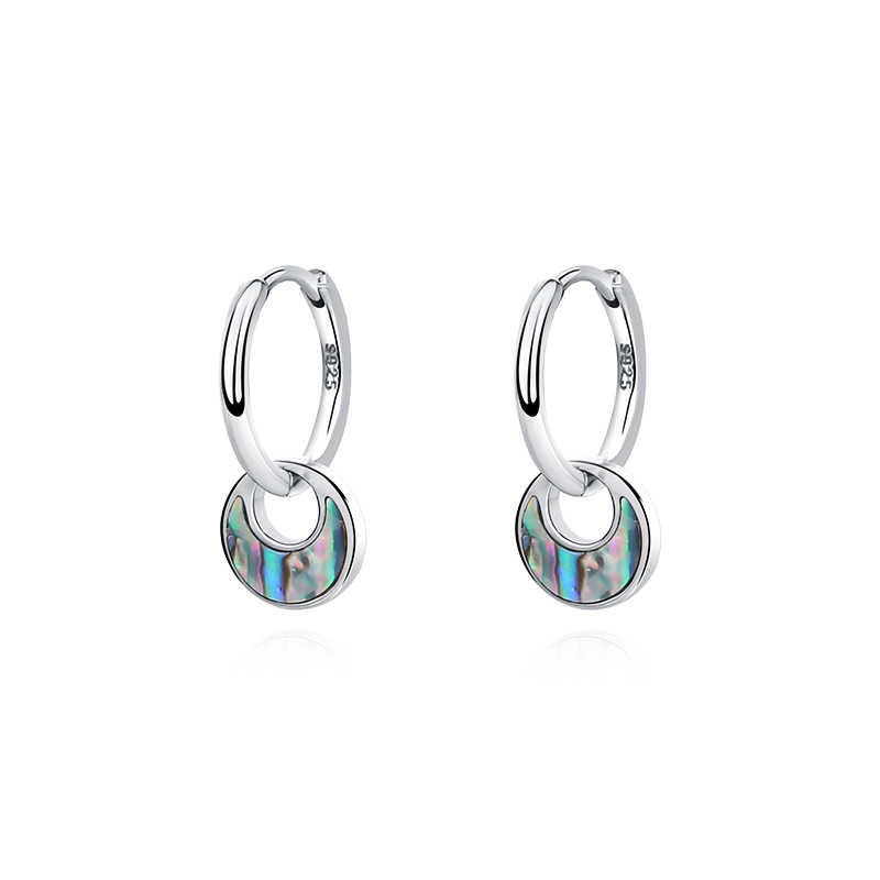 Abalone shell white gold