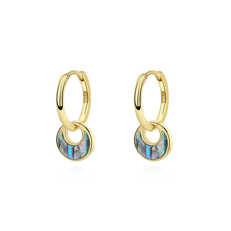 Abalone shell yellow gold