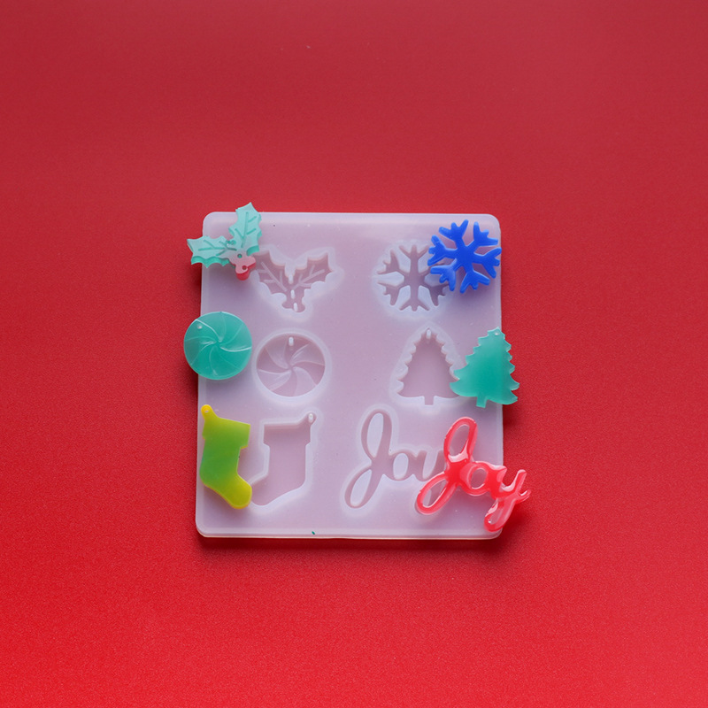 Mirror Christmas letter sock mold