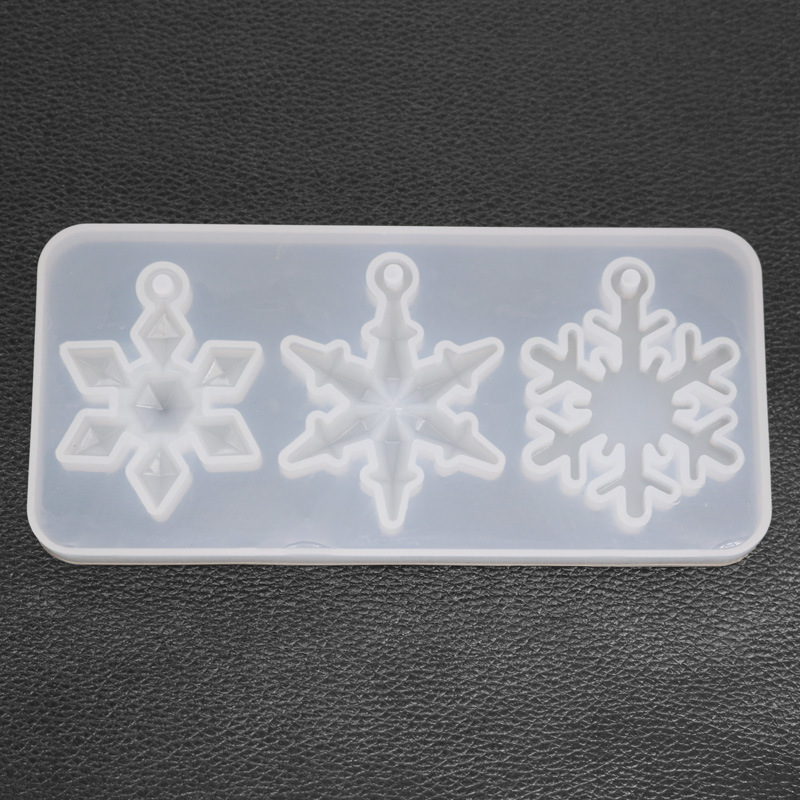 Mirror 3 even big snowflake mold