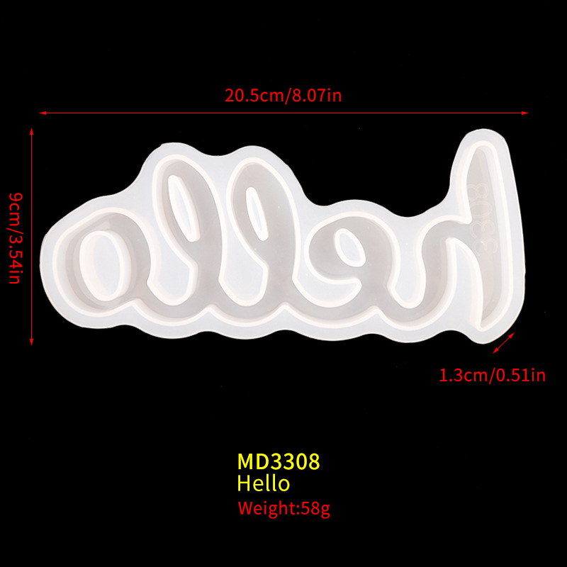 2:Hello Letter Mold