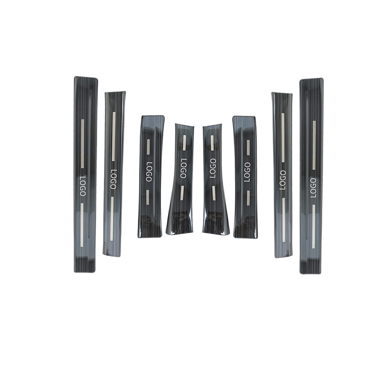 CRV built-in   external threshold bar black titanium wire drawing 8 pieces