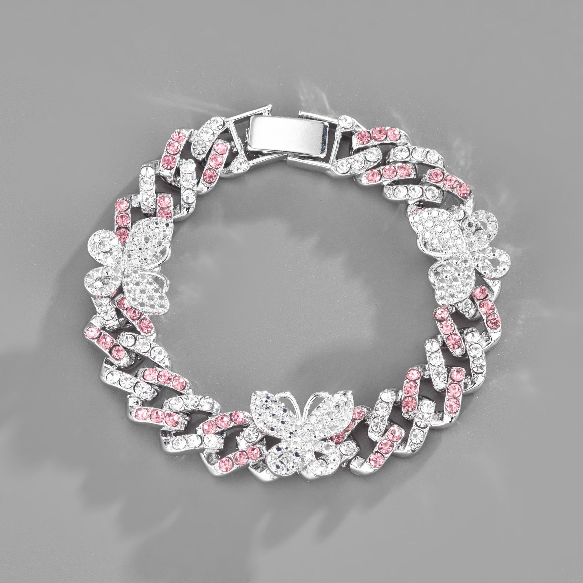 2:Pink and white Rhinestone 8inch ( 20cm )