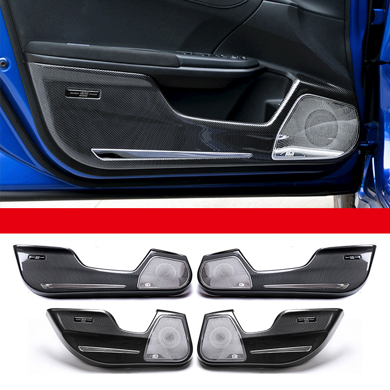 Ten generation civic (both sides)-all encased kickboard/black carbon fiber stripe-4 piece set