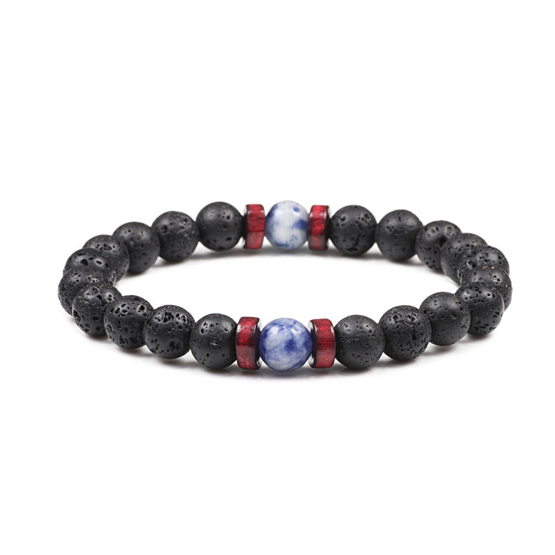 Lava blue stone 6mm