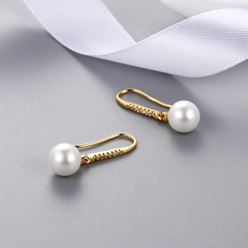 Gold Earring Stud Component Without Pearl