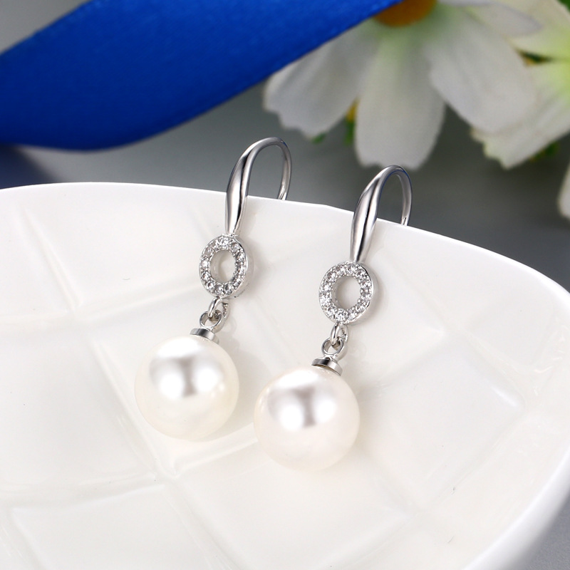 27.3mm Platinum Color Earring