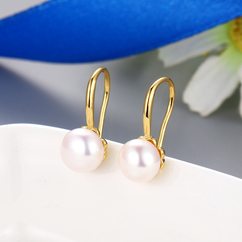 2:Gold Ear Hook Setting Without Pearl