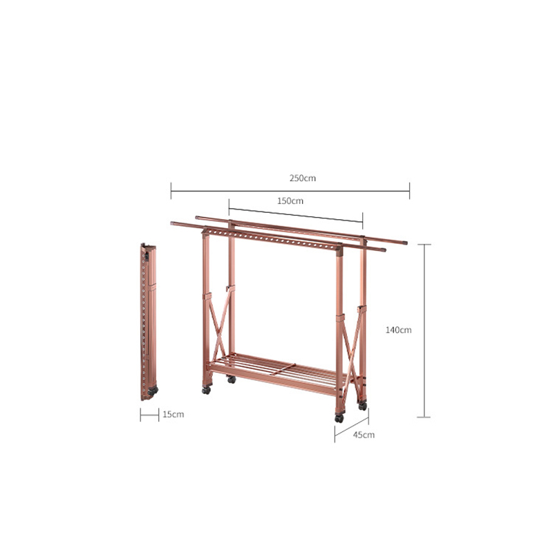 rose gold 150x45x140cm