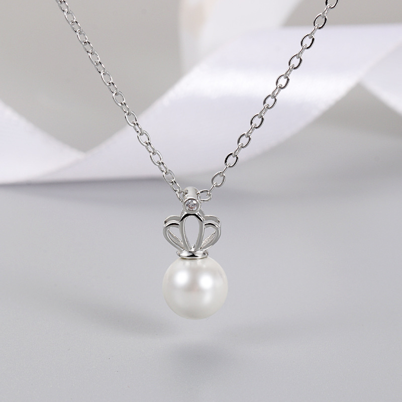 Platinum Color Pendant Setting Without Pearl