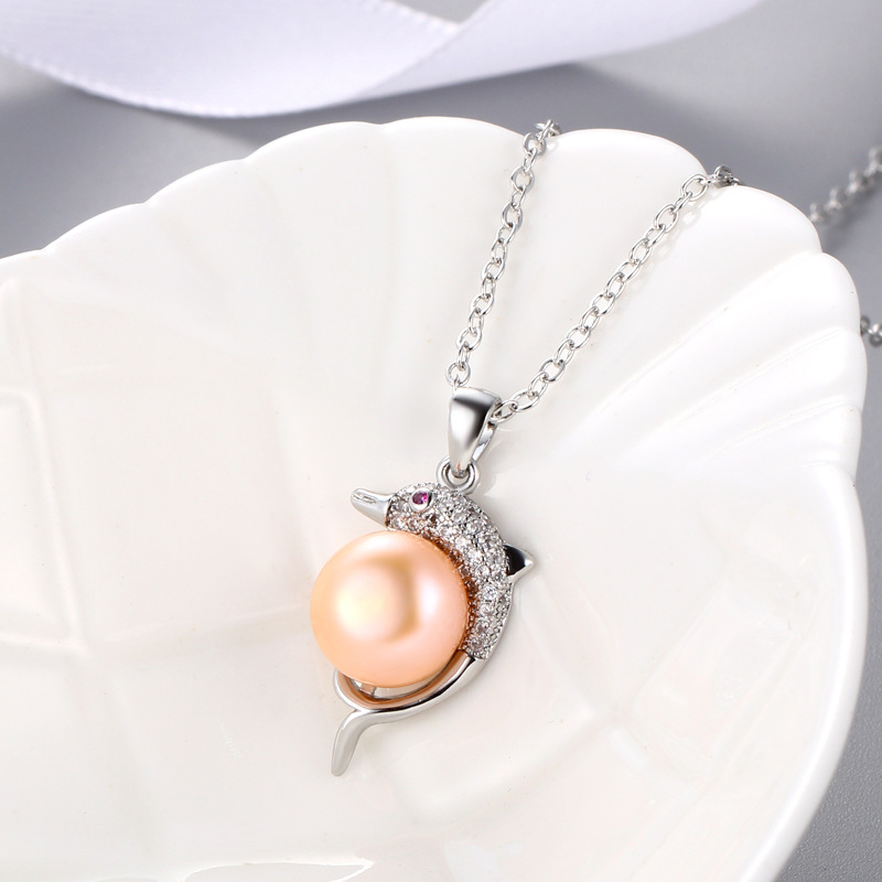 Platinum Color Pendant Setting Without Pearl