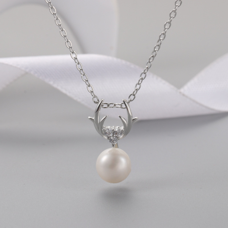 Platinum Color Pendant Setting Without Pearl