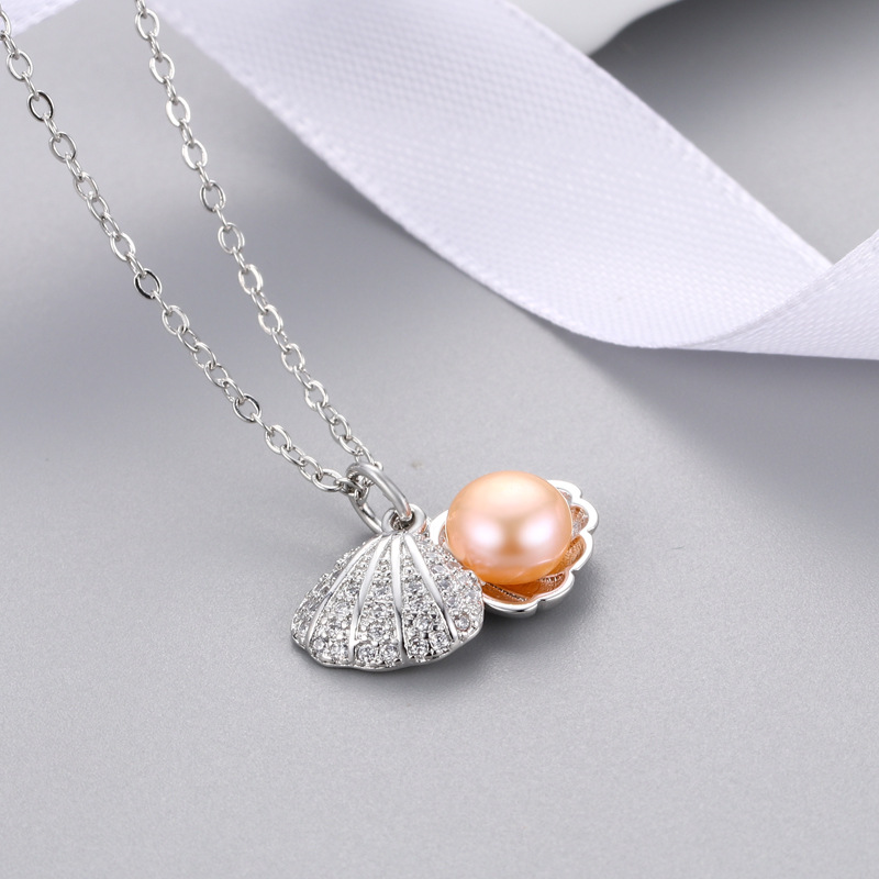 Platinum Color Pendant Setting Without Pearl