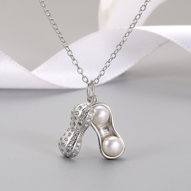 Platinum Color Pendant Setting Without Pearl