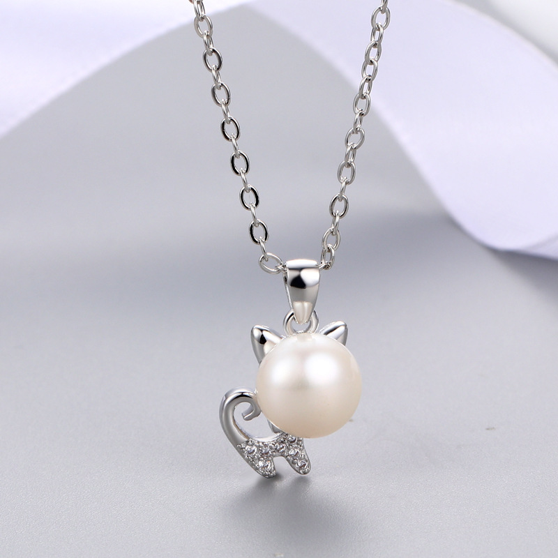 Platinum Color Pendant Setting Without Pearl