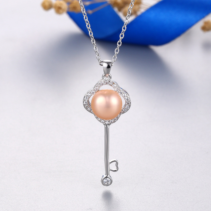 Platinum Color Pendant Setting Without Pearl