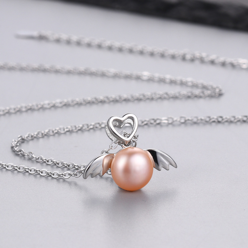 Platinum Color Pendant Setting Without Pearl