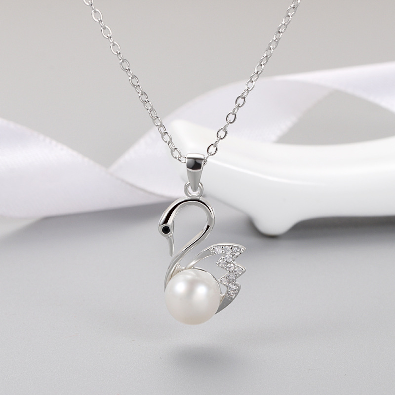 Platinum Color Pendant Setting Without Pearl