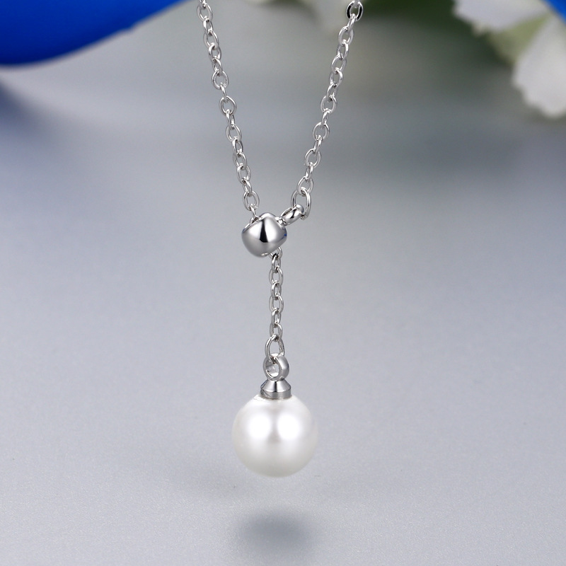 1:Platinum Color Necklace Setting Without Pearl