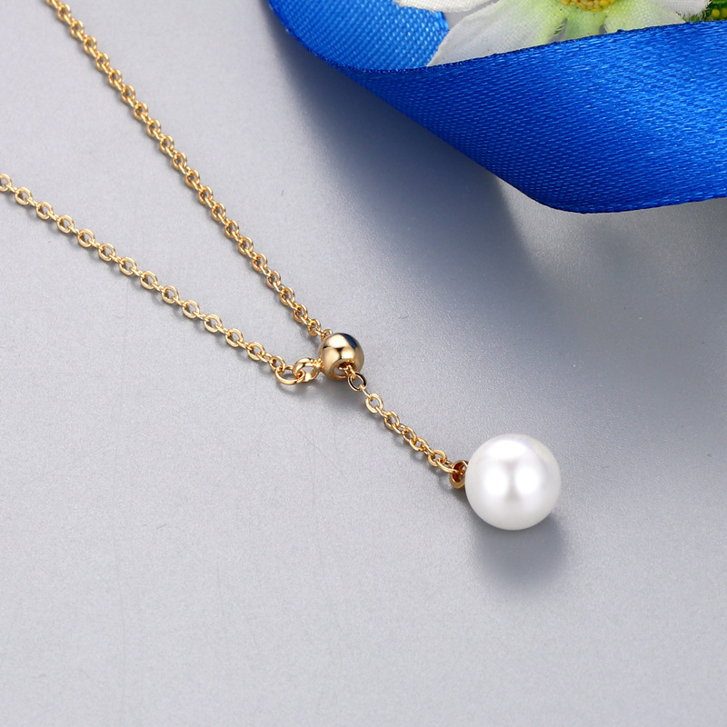 Gold Color Necklace Setting Without Pearl