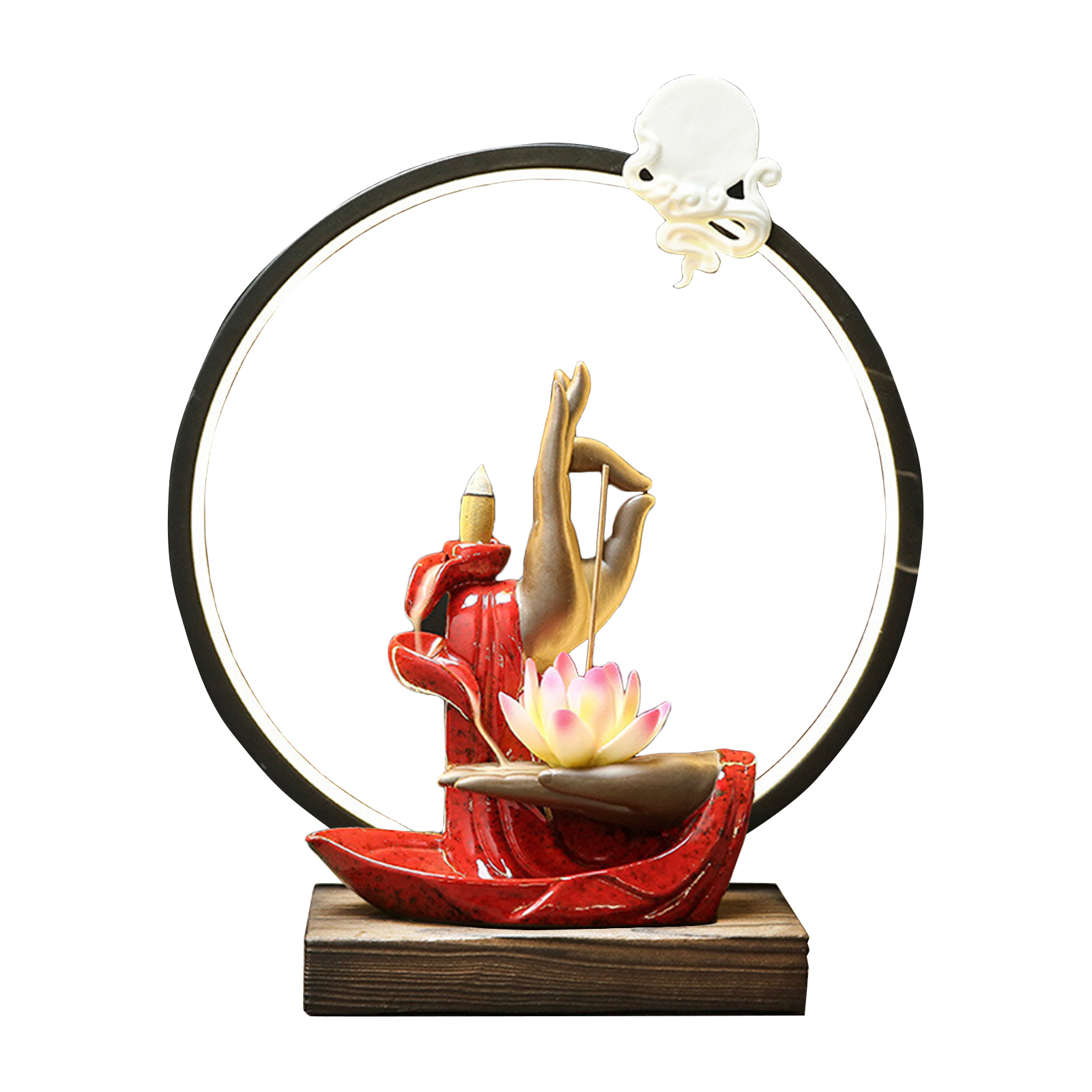 Bergamot lotus-lamp circle red