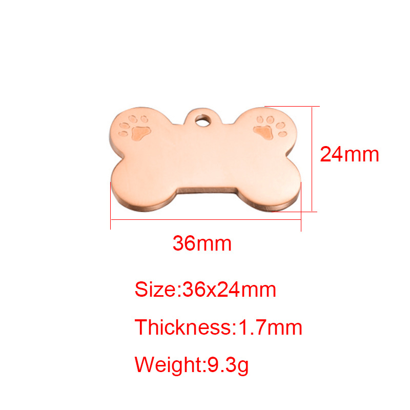 36*24 corrosion dog claw rose gold