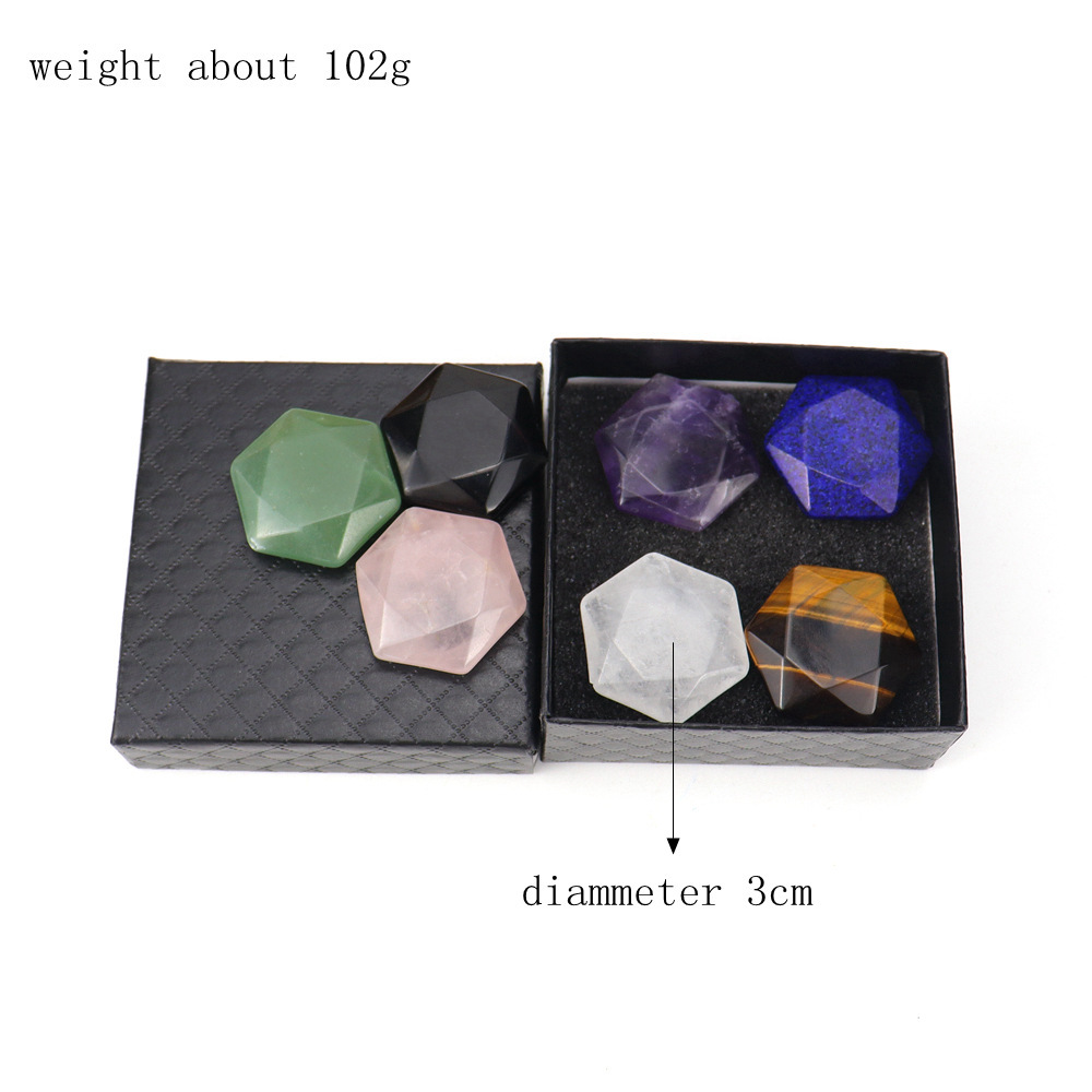 7 color six stars stone box