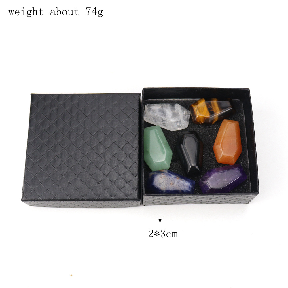 14:7-color hexahedral original stone box