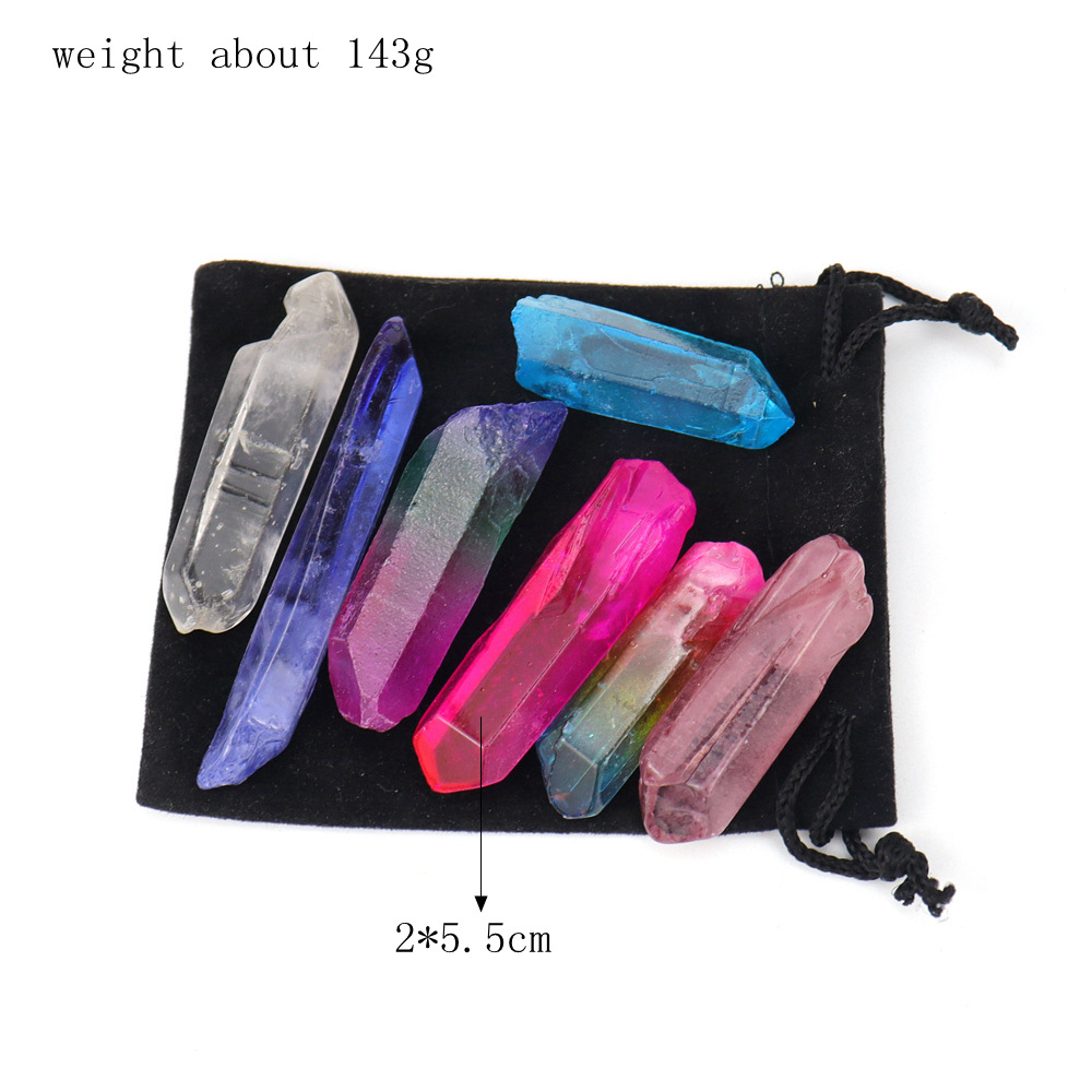 21:7 color irregular crystal pile bag