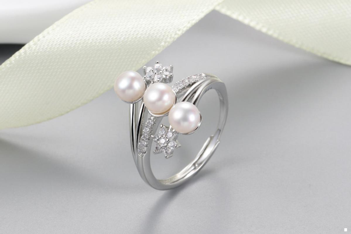 Platinum Color Ring Findings Without Pearl