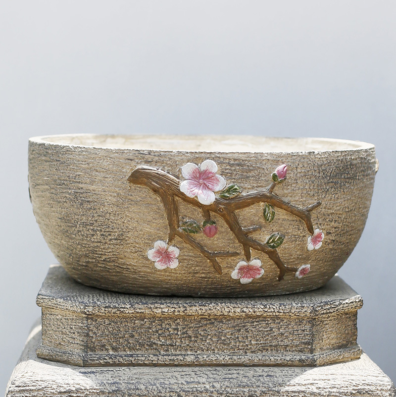 Sand plum blossom pot