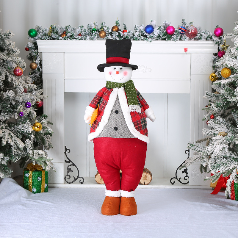 Human stretch large snowman 90x32cm