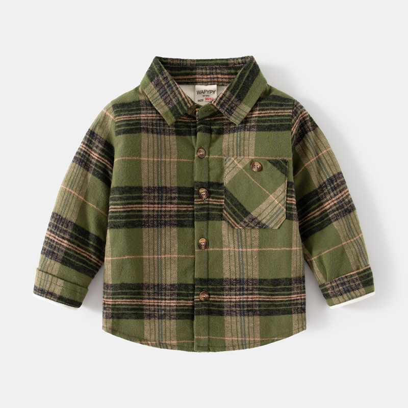 Army green plaid