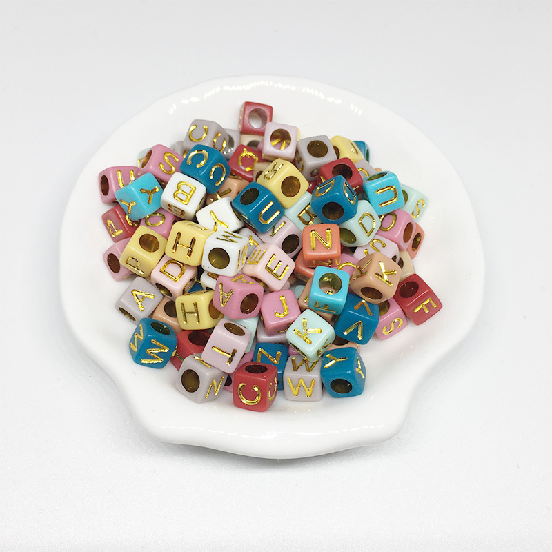 6x6mm Morandi coloured gold