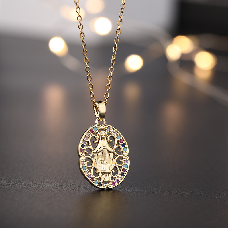 gold plated with colorful CZ