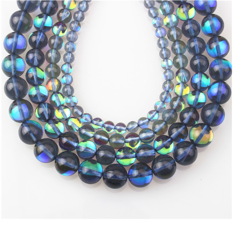 dark blue 10mm - about 38 beads