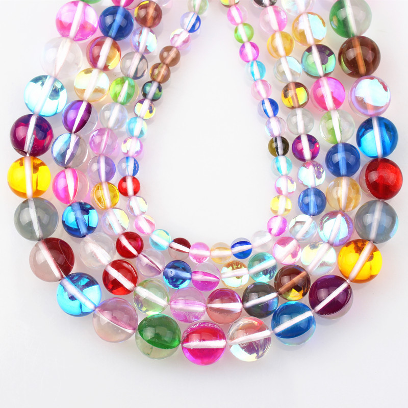 mixed colors 8mm - about 48 beads