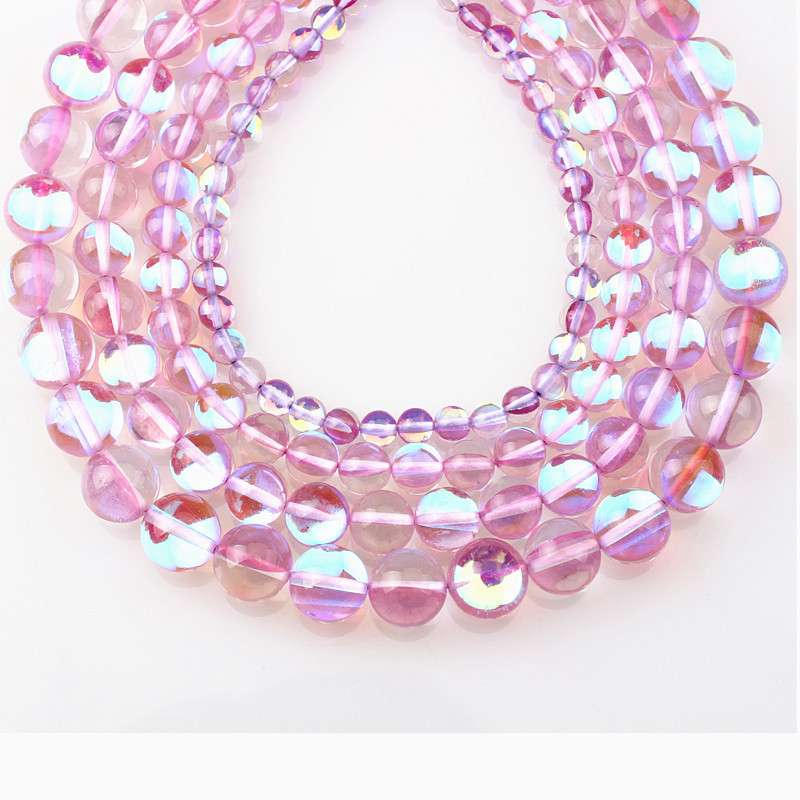 light purple 10mm - about 38 beads