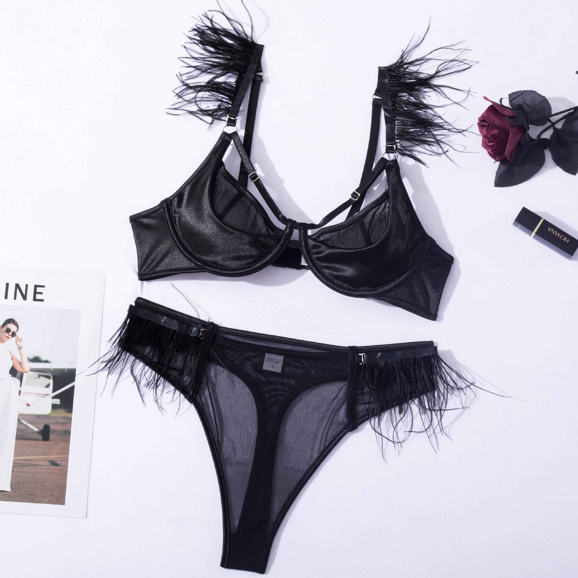 Black two-piece set