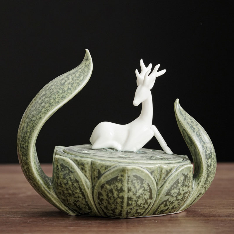 One deer lotus rises (kiln changes)