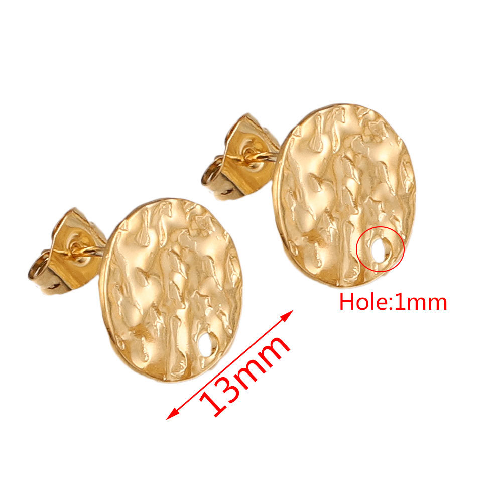 Gold round-13mm